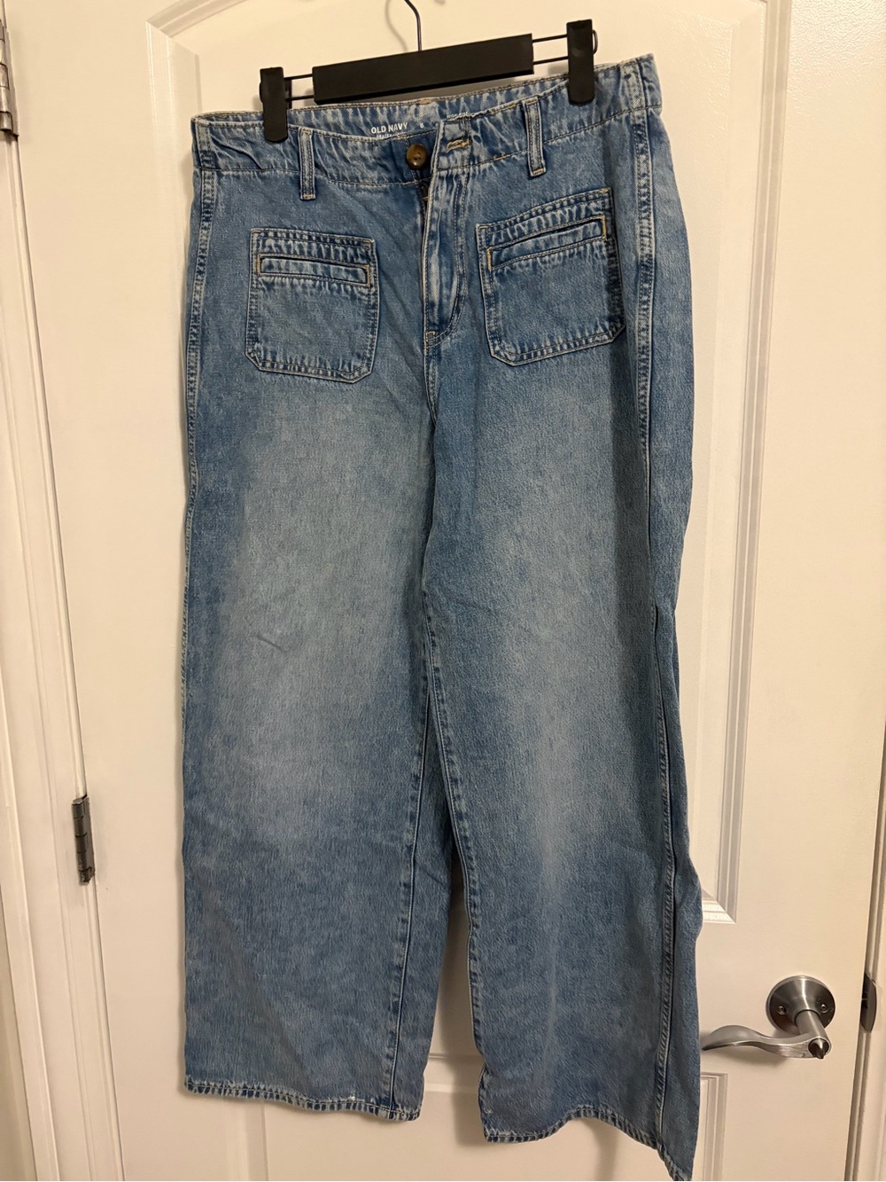 Old Navy Women's Medium Blue Baggy Wide Leg Jeans
